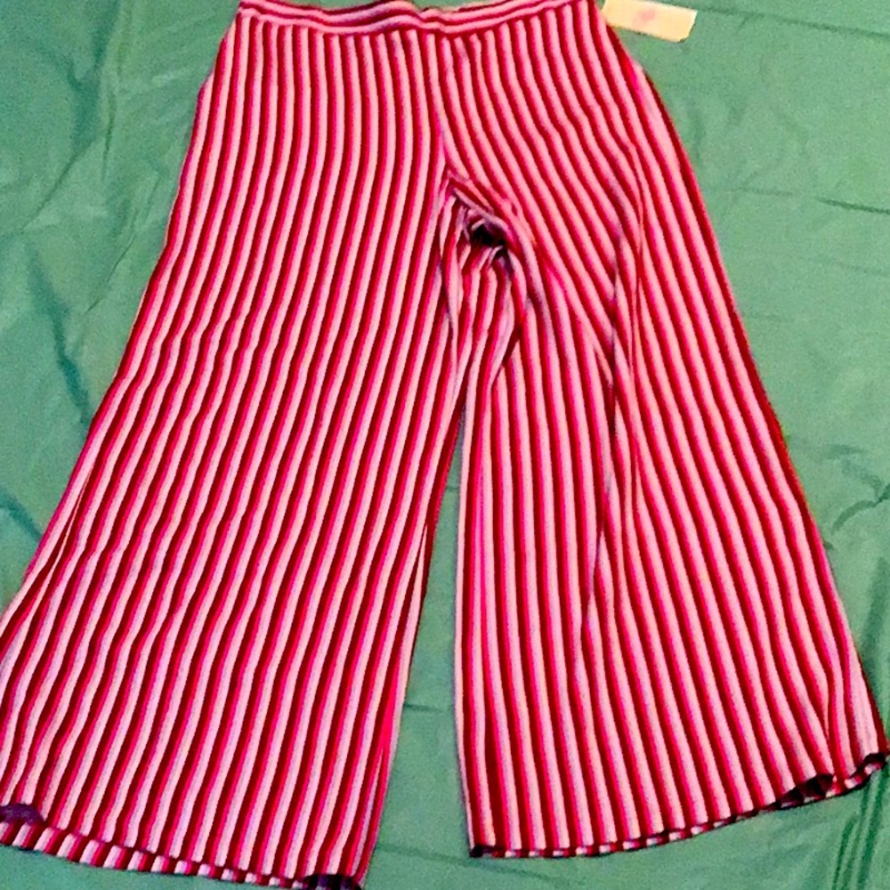 New Gianni Bini girls dress pants size XL pink/blue striped